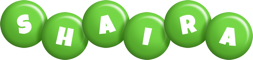 Shaira candy-green logo