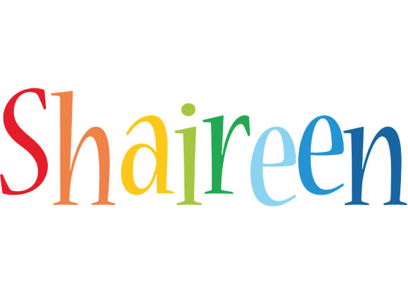 Shaireen birthday logo