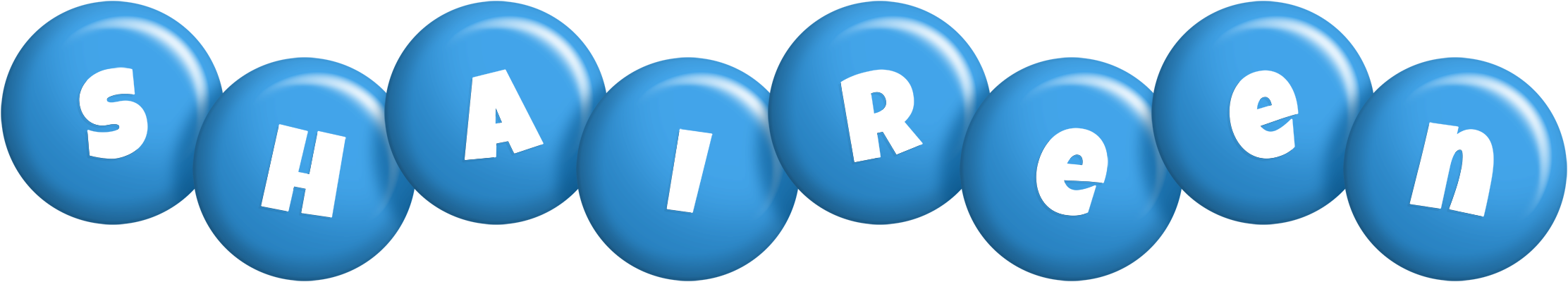 Shaireen candy-blue logo
