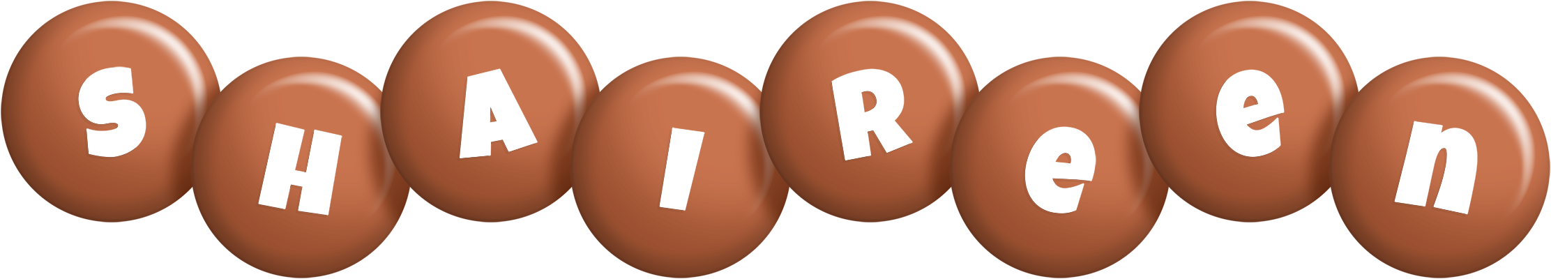 Shaireen candy-brown logo