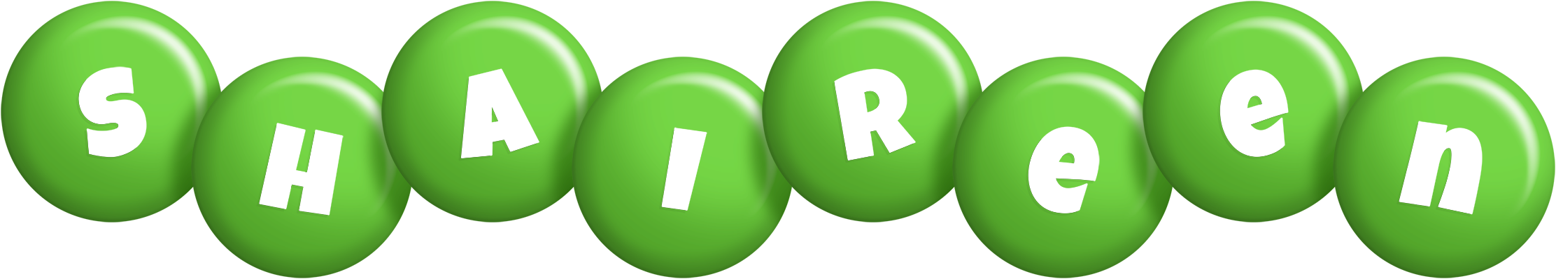 Shaireen candy-green logo
