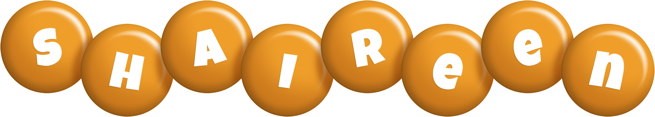 Shaireen candy-orange logo