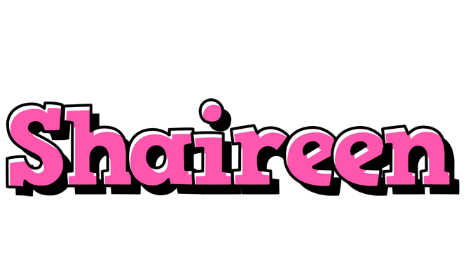 Shaireen girlish logo