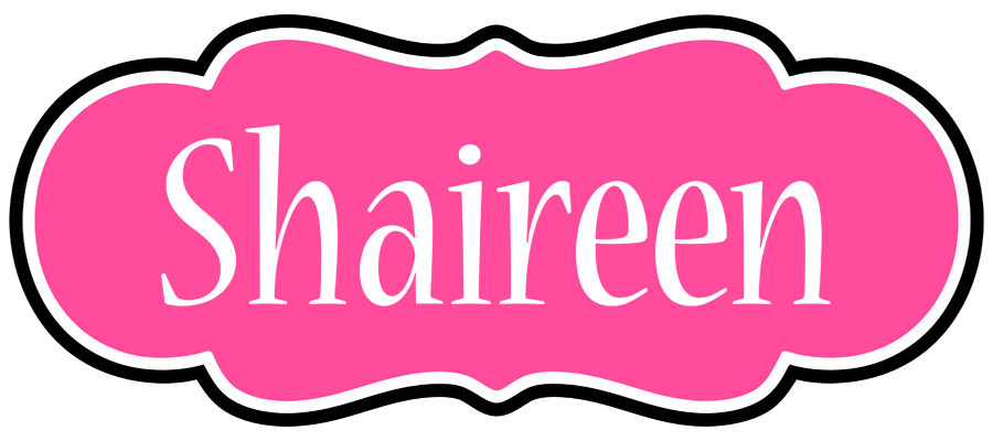 Shaireen invitation logo