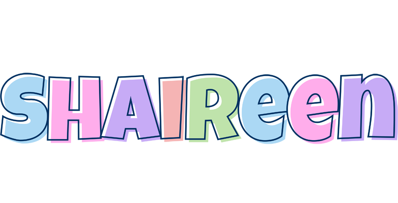 Shaireen pastel logo