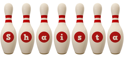 Shaista bowling-pin logo