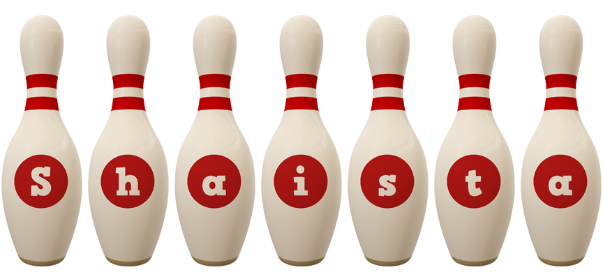 Shaista bowling-pin logo