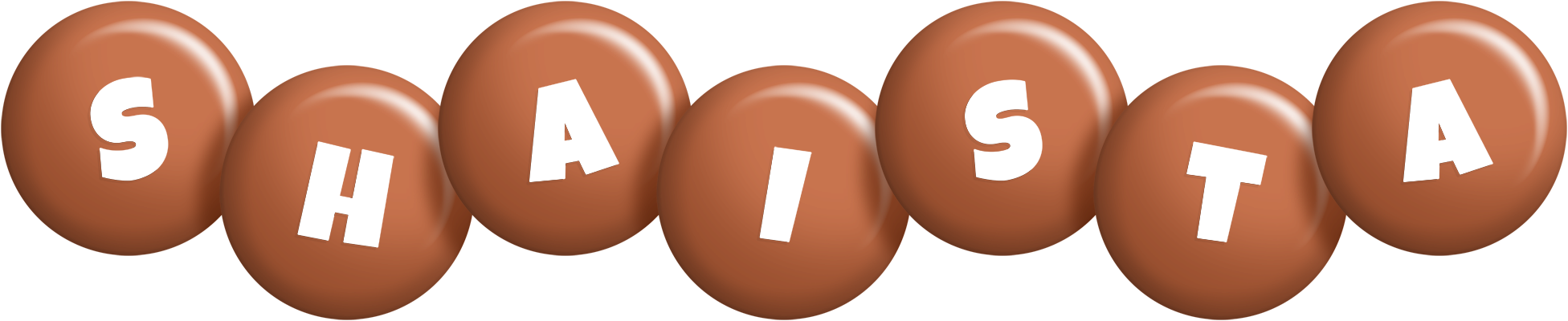 Shaista candy-brown logo
