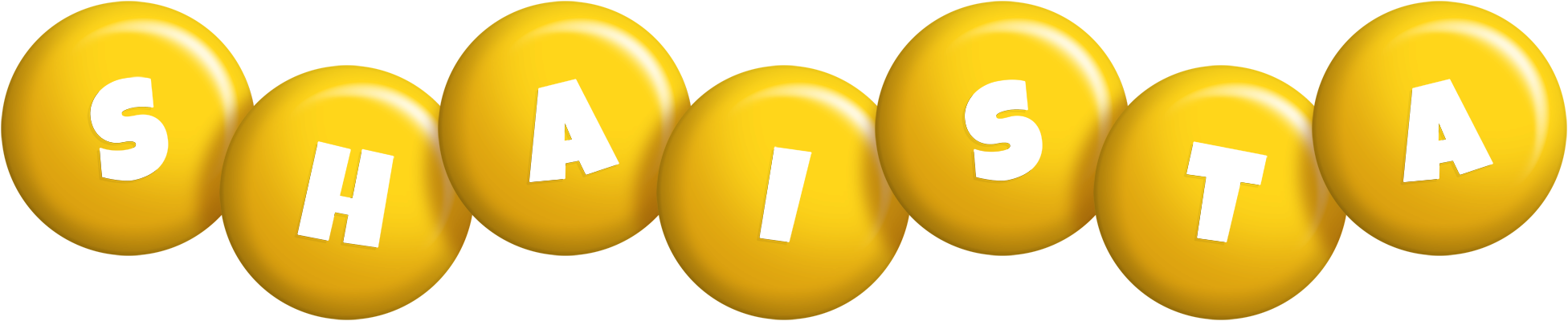 Shaista candy-yellow logo