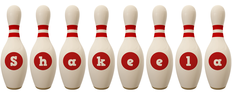 Shakeela bowling-pin logo