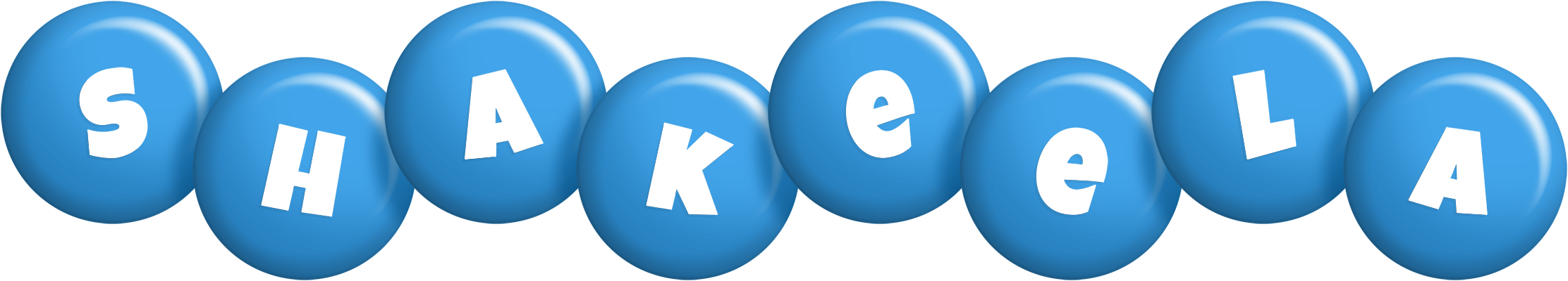 Shakeela candy-blue logo