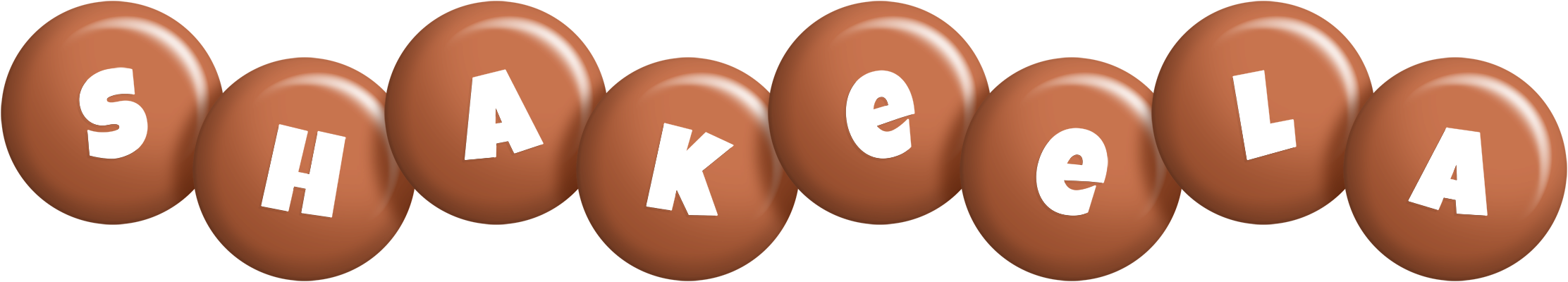 Shakeela candy-brown logo