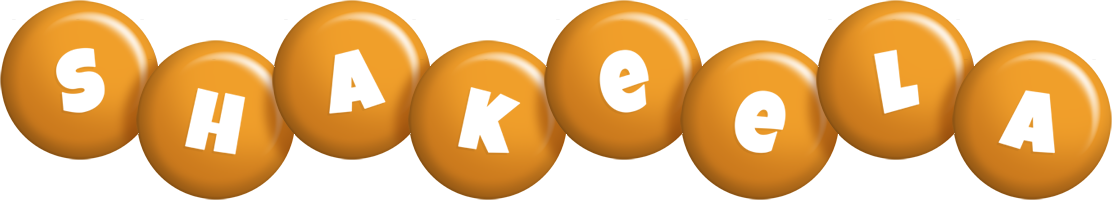 Shakeela candy-orange logo