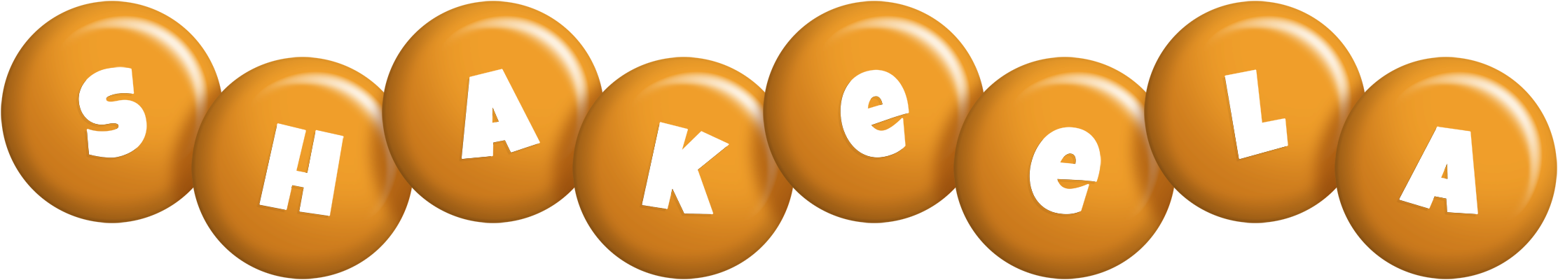 Shakeela candy-orange logo