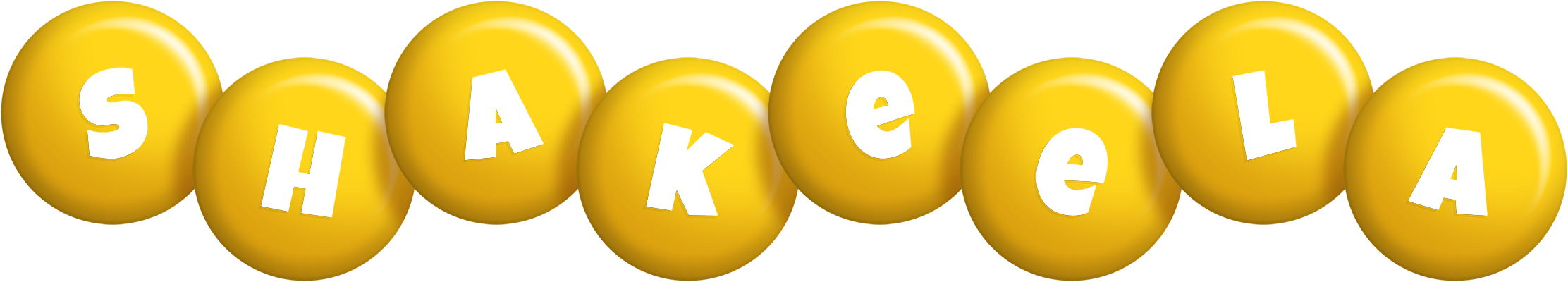 Shakeela candy-yellow logo
