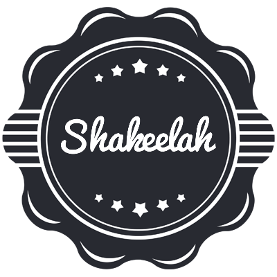 Shakeelah badge logo