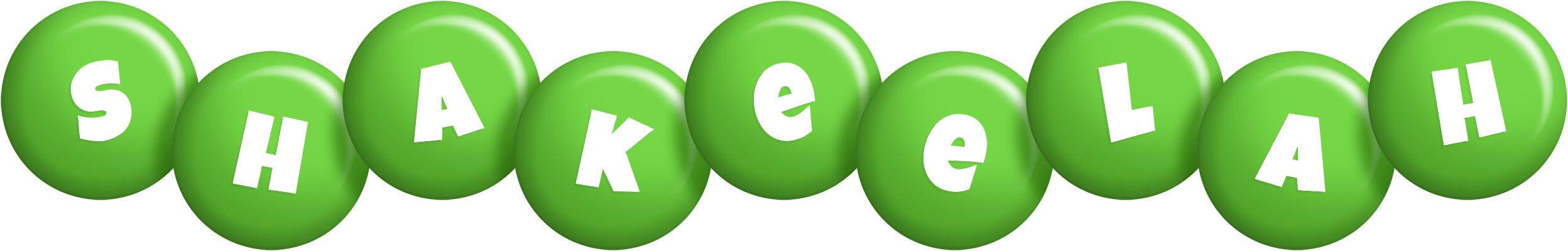 Shakeelah candy-green logo