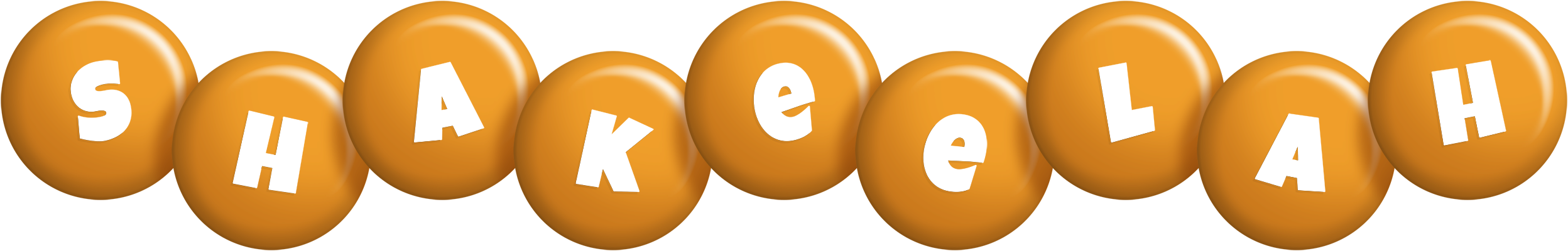 Shakeelah candy-orange logo