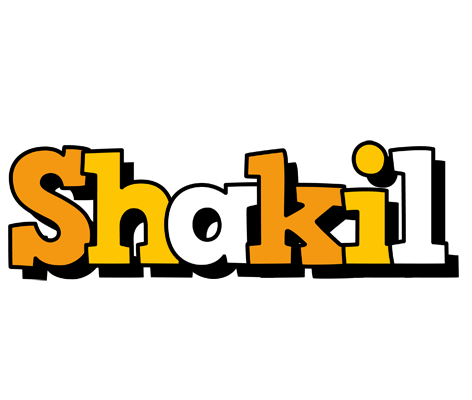 Shakil cartoon logo