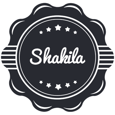 Shakila badge logo