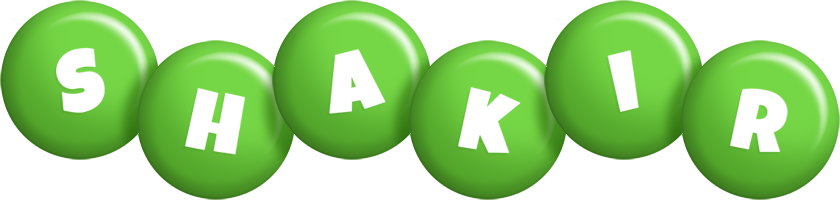 Shakir candy-green logo