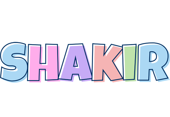 Shakir pastel logo