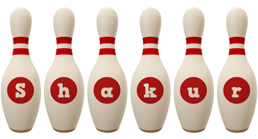 Shakur bowling-pin logo