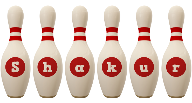 Shakur bowling-pin logo