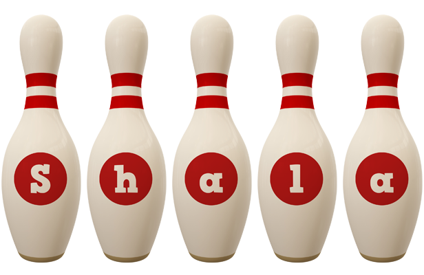Shala bowling-pin logo