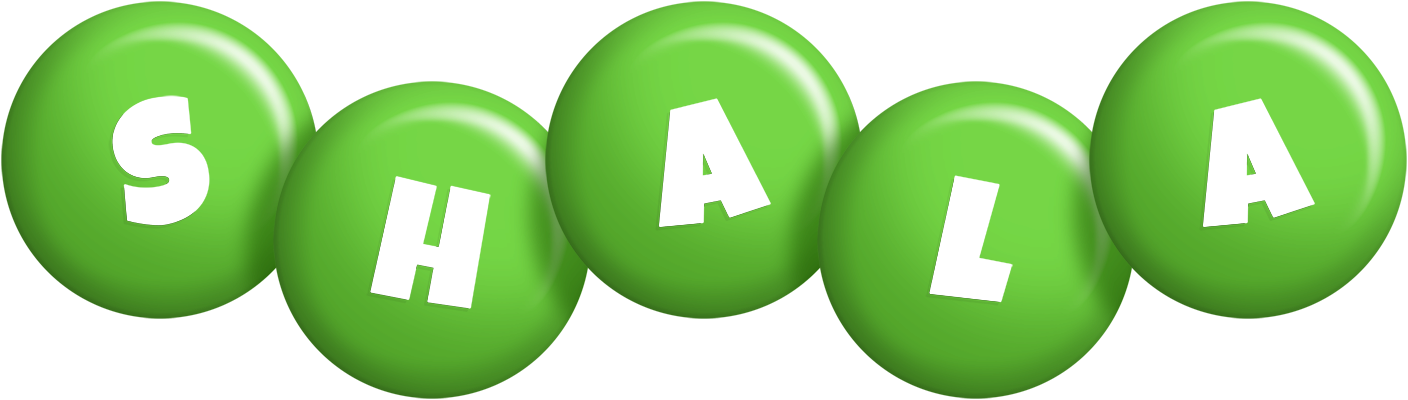Shala candy-green logo