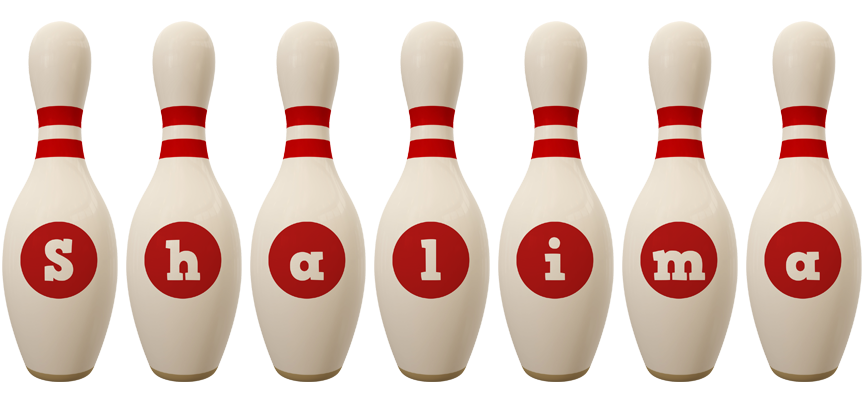 Shalima bowling-pin logo