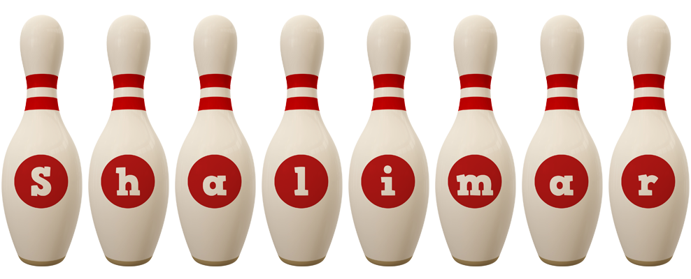 Shalimar bowling-pin logo