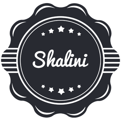 Shalini badge logo