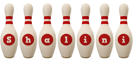 Shalini bowling-pin logo
