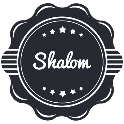 Shalom badge logo