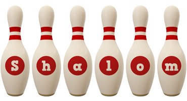 Shalom bowling-pin logo