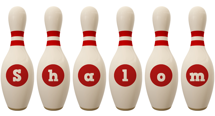 Shalom bowling-pin logo