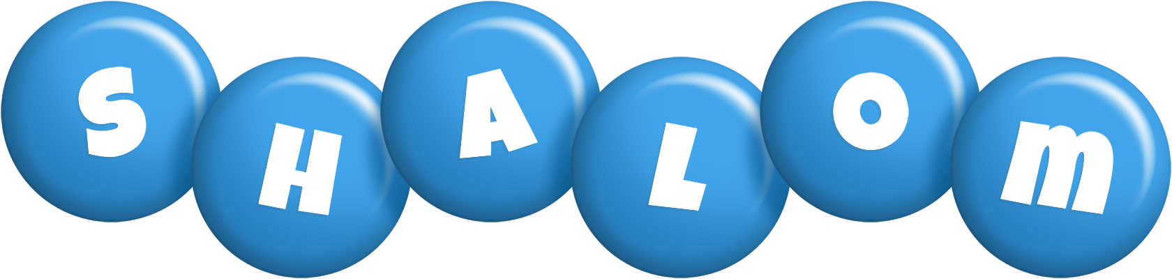 Shalom candy-blue logo