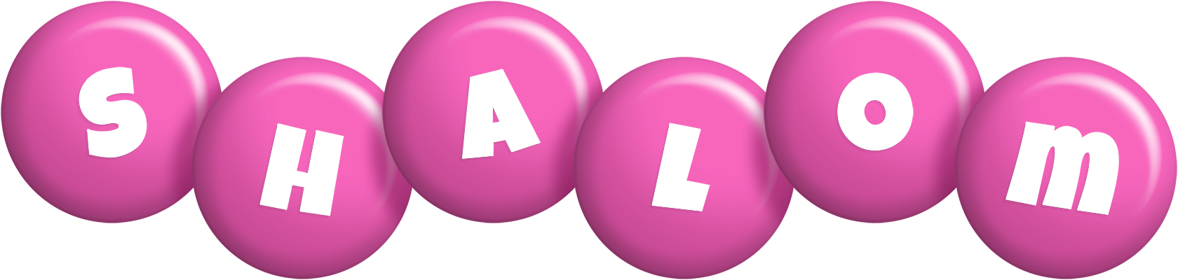 Shalom candy-pink logo