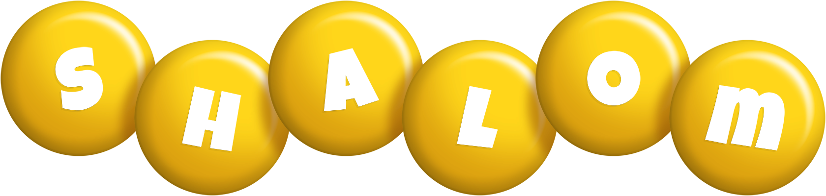 Shalom candy-yellow logo