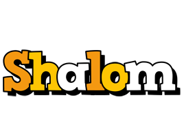 Shalom cartoon logo