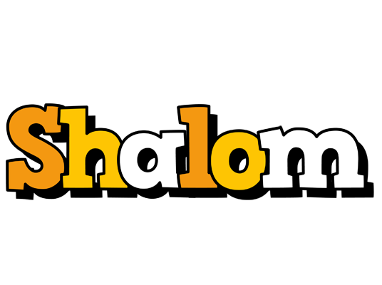 Shalom cartoon logo