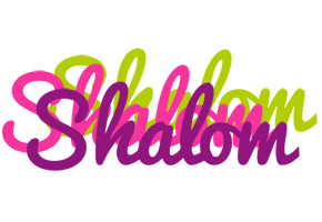 Shalom flowers logo