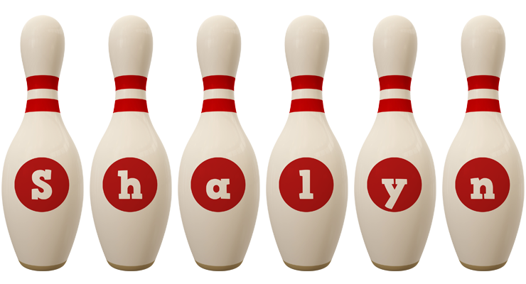 Shalyn bowling-pin logo