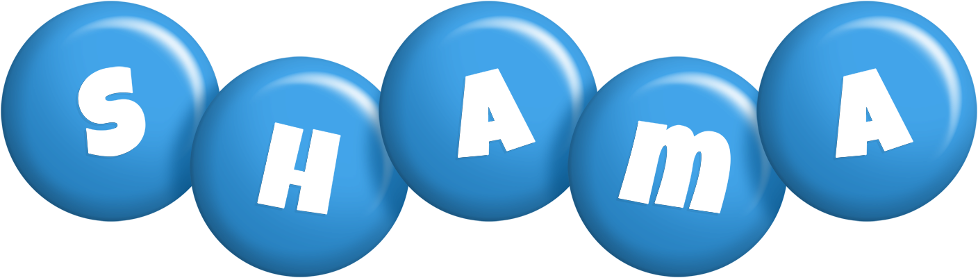 Shama candy-blue logo