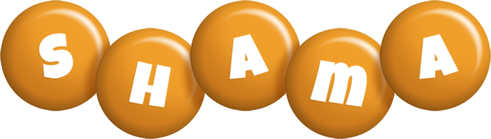 Shama candy-orange logo