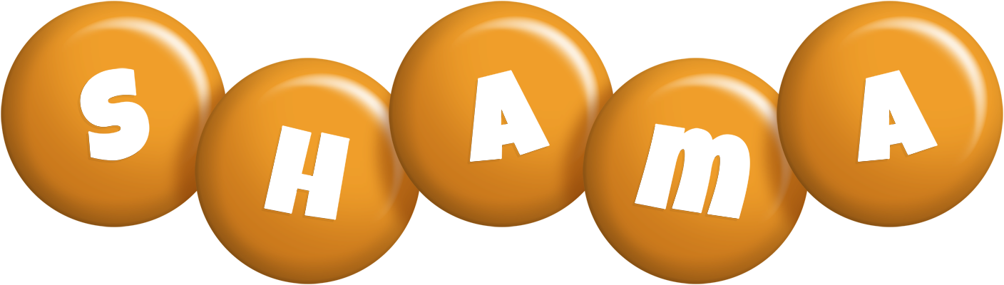 Shama candy-orange logo