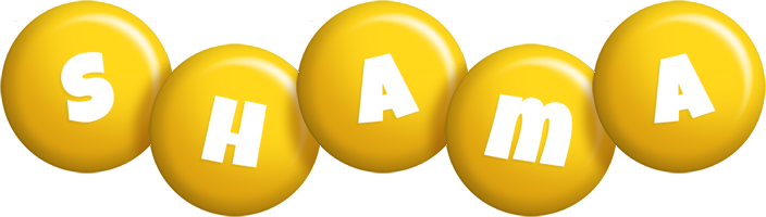 Shama candy-yellow logo