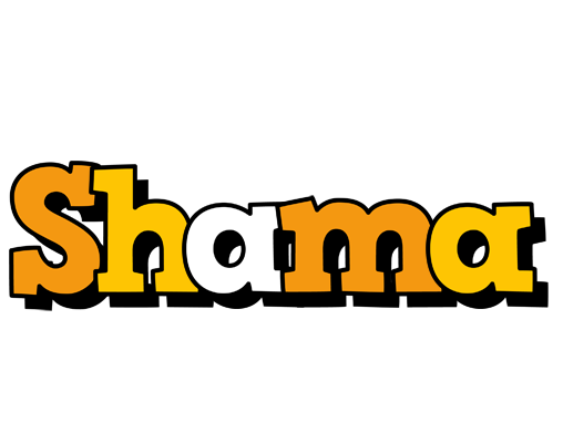 Shama cartoon logo