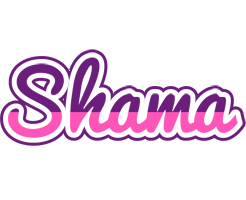 Shama cheerful logo